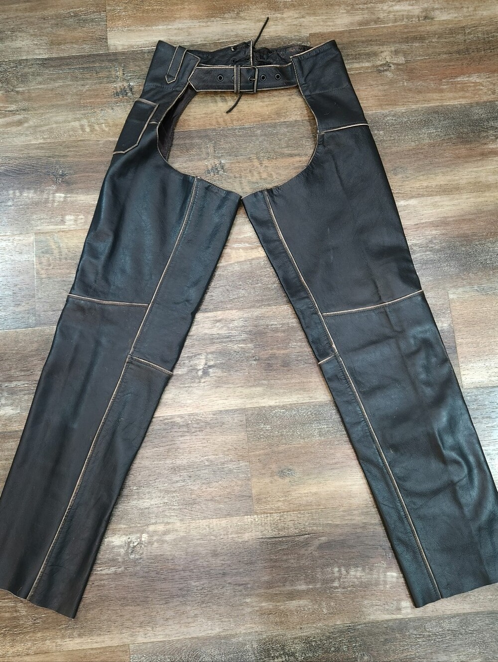 River Road Drifter Leather Chaps Size 12